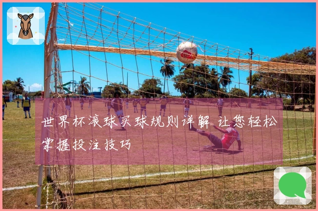 世界杯滚球买球规则详解 让您轻松掌握投注技巧